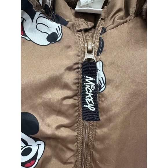 H&M Brown Mickey Mouse Hooded Jacket For Infants 6-9M - Picture 2 of 6